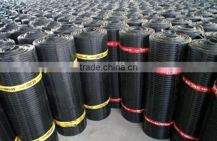 hige tensile strength plastic soil stabilization uniaxial geogrid
