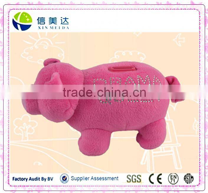 Cuddly piggy bank plush toy pig money-box toys for kids