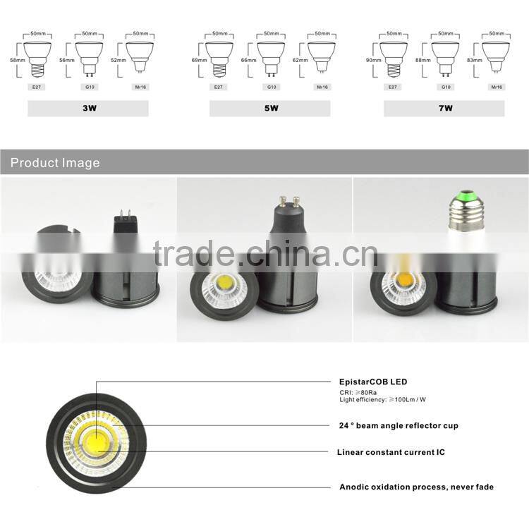 3W5W7W MR16 LED spotlight bulb