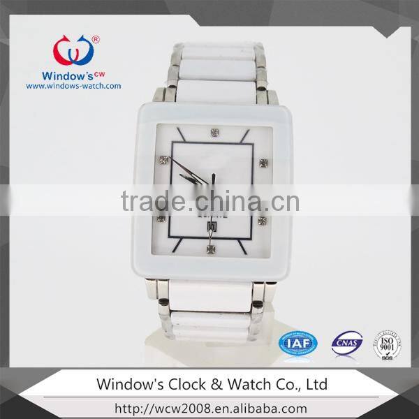 designer square ceramic watch