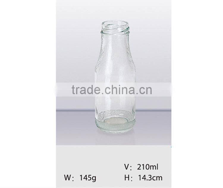 200ml wholesale high quality clear glass jars for strawberry jam