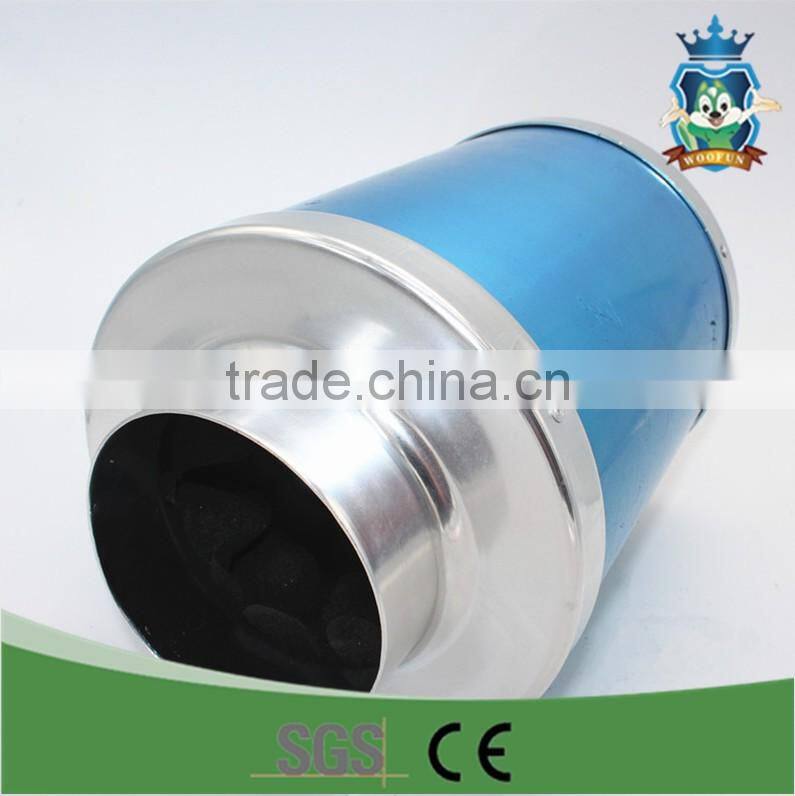 Hydroponic indoor planting air duct fan muffler