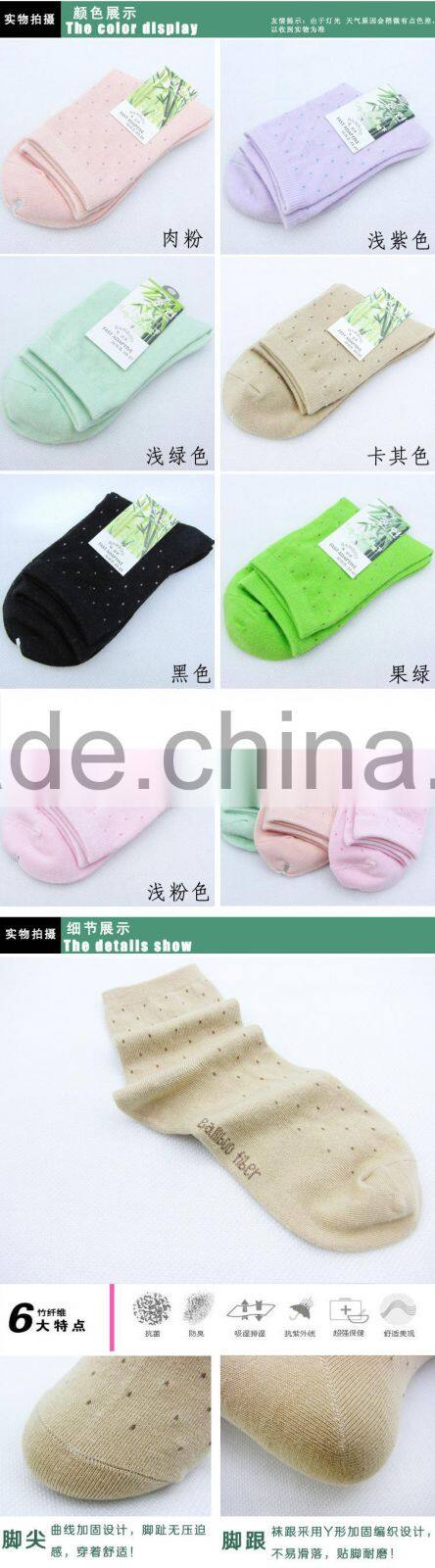 New bamboo fiber socks spring socks Girls socks small fine deodorant sweat socks factory direct offer