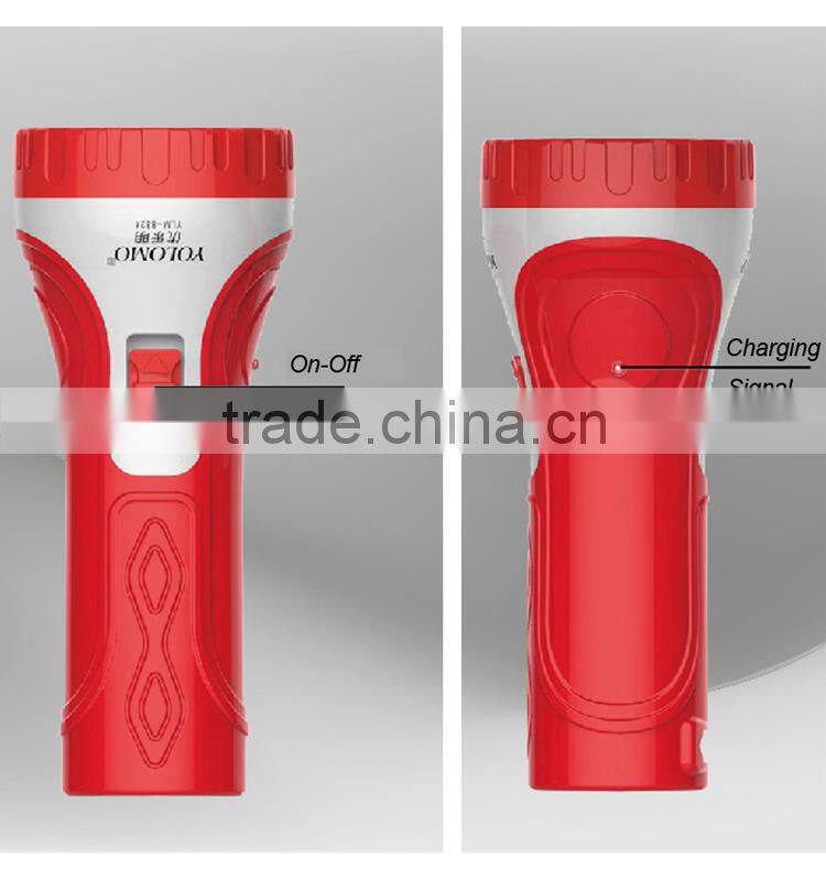 High power 1 LED rechargeable 500mah led flashlight torch light