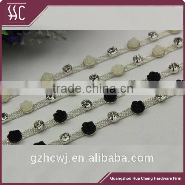 flower metal chain, metal handbag chain, Guangzhou metal chain