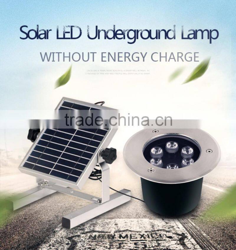 12V 6W 9W Outdoor Waterproof LED Underground Solar Lamp for Garden Backyard Park Square Landscape Lighting