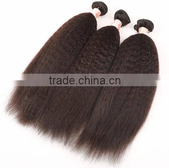 Kinky Straight Human Hair / Malaysian Yaki Human Hair