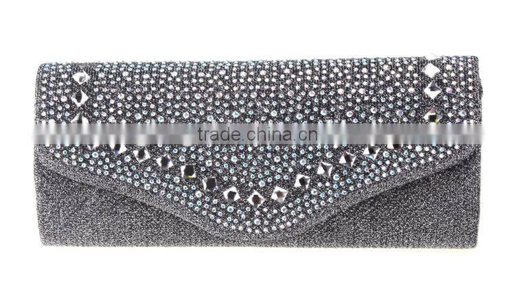 Lady dinner bag with diamond hand bag