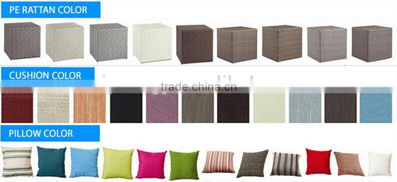 waterproof PE rattan garden sets outdoor sofa