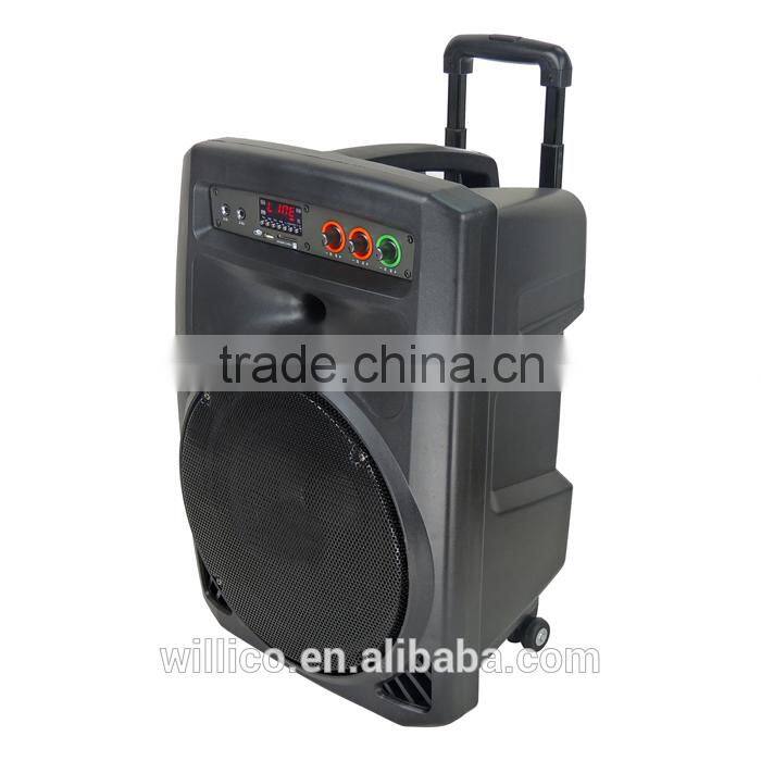 Heavy sound plastic stage high quality amplified speaker WP-16