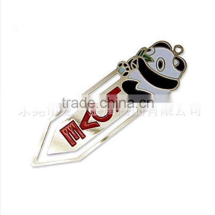 Cheap custom shape custom metal bookmark for books