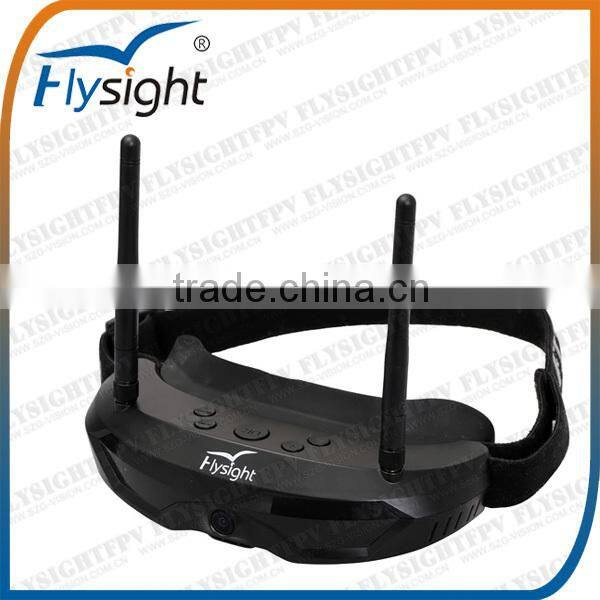 C663 5.8GHz FPV Video Wireless AIO Video Goggles SpeXman Flysight w/ Headset&front camera compared with FatShark Dominator V2