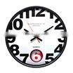10' plastic wall clock with 3D numbers