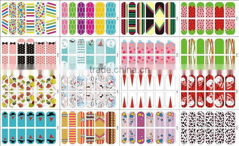 2013 3D nail wrap,3D nail sticker