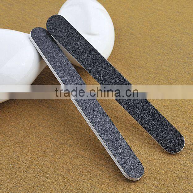 Fashion beauty 100/180 grit Nail File,OEM WF-1 Professional Black Wood disposable nail file and buffer for nail tools