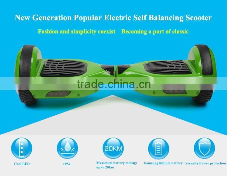 1 year warranty China smart bluetooth electric haverboard with Samsung battery