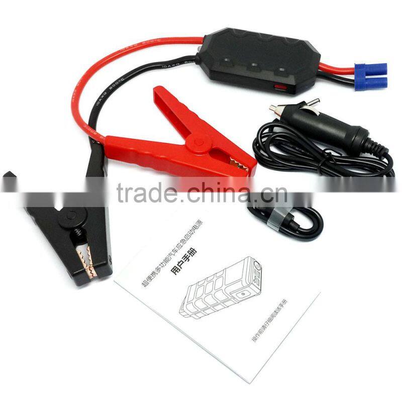 Built In 10000mAh 37WH Power Bank Car Portable Jump Starter