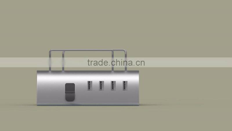 Dolphin USB Charging Station 5 Port and Holder Stand for Tablets and Smart Phones