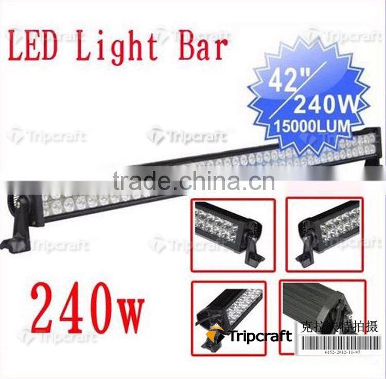 High bright high warranty 10-30V DC 240W LED WORK LIGHT BAR dacia duster radius Led Light Bar TC-24080-240W