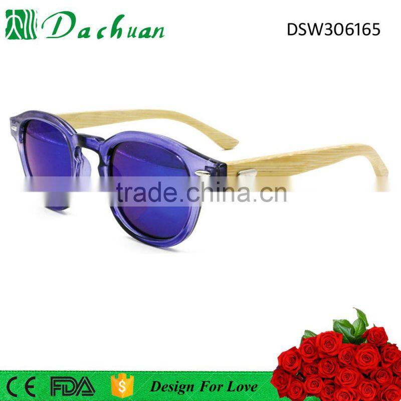 Dachuan 2016 fashion bamboo polarized sun glasses eyewear China wholesale bamboo wooden sunglasses