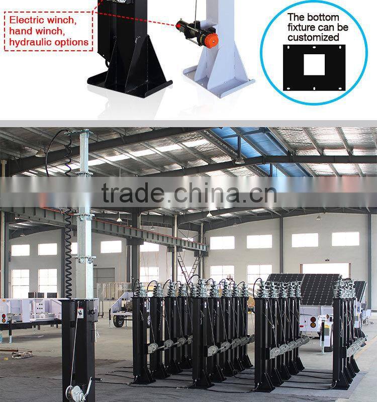 Mobile Telecommunication Tower and Telescopic Antenna Mast