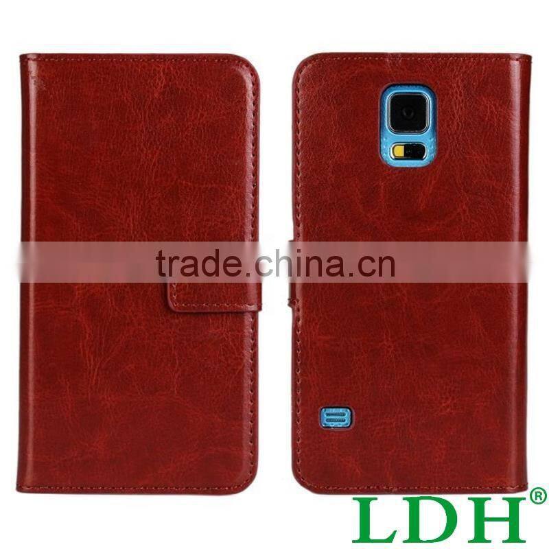 Luxury Brown Leather Wallet Flip Cover Case For Samsung Galaxy S7 S3 S4 S5 Mini S6 Edge Plus Note 3 4 G530 Phone Shell Cases