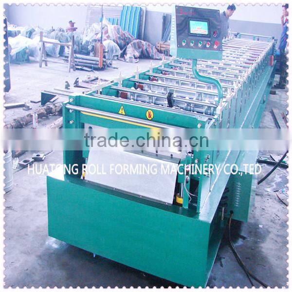HT 760 hydraulic color steel metal sheet roof roller forming machine