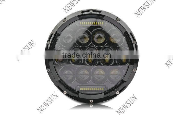 7'' 75W High Low Beam Driving Light DRL Front Light 7inch LED Headlight for Jeep Wrangler