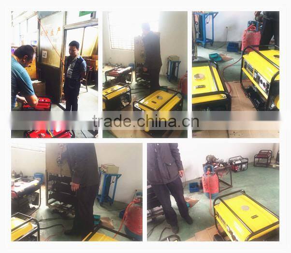 portable single cylinder 4 stroke manual electric generator