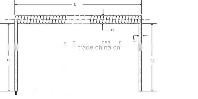 Black gx16 coiled spiral cable one side the other side with excellent terminal lead