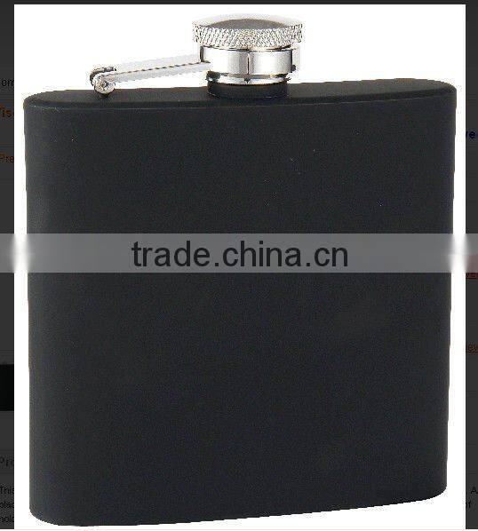 6oz trendy stainless steel coating paint flask with different color