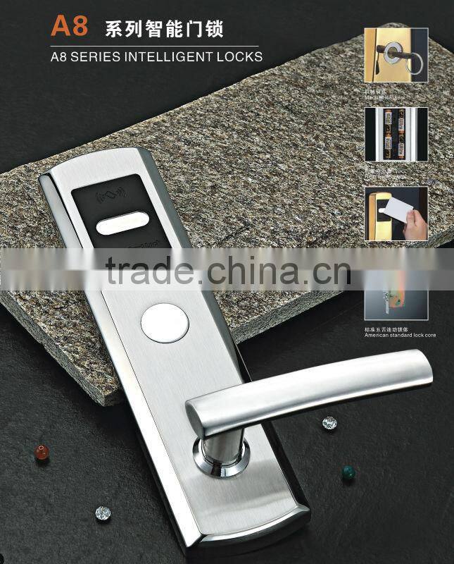 Hotels smart chip card door lock