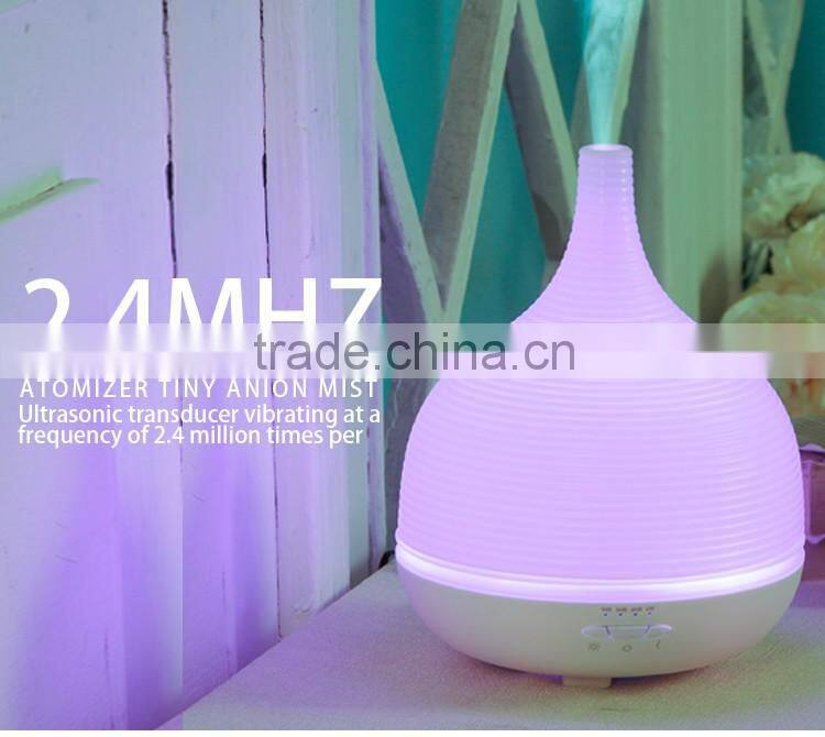 2016 New Color-Changing LED Ultrasonic Aromatherapy Diffuser,Large-sized ultrasonic diffuser with 1 year warranty GH2189D