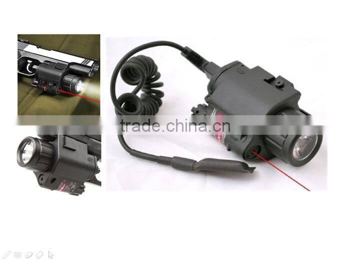 Tactical green and red Laser Sight with LED with rat tail pressure pad