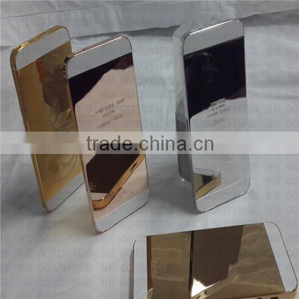for iphone 5 24k gold plating back cover jewelry gold plating gold plating solution
