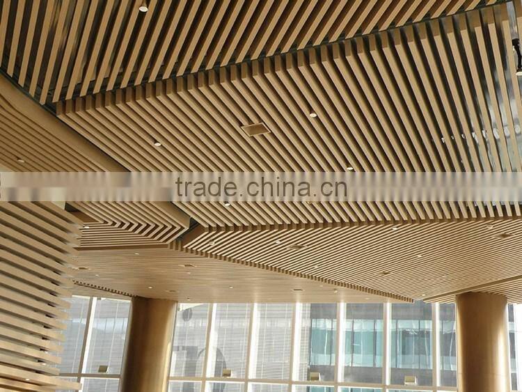 Aluminum acoustic buffle ceiling stripe
