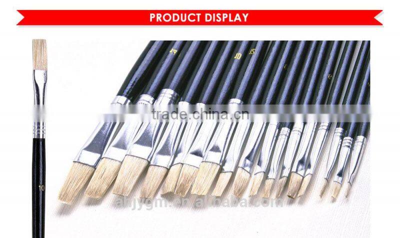 White Box/OPP Bag/Bilster Card Packing wooden Bristle oil painting brush