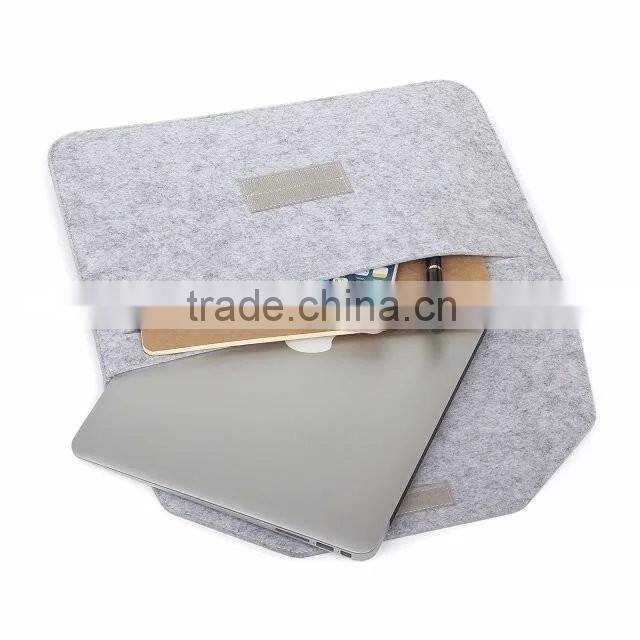 Deluxe Grey Wool Felt Case For Macbook Pro Retina 13