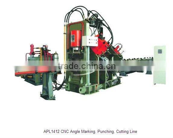 For Power transmission tower --CNC angle Line marking punching shearing machine APL-1412
