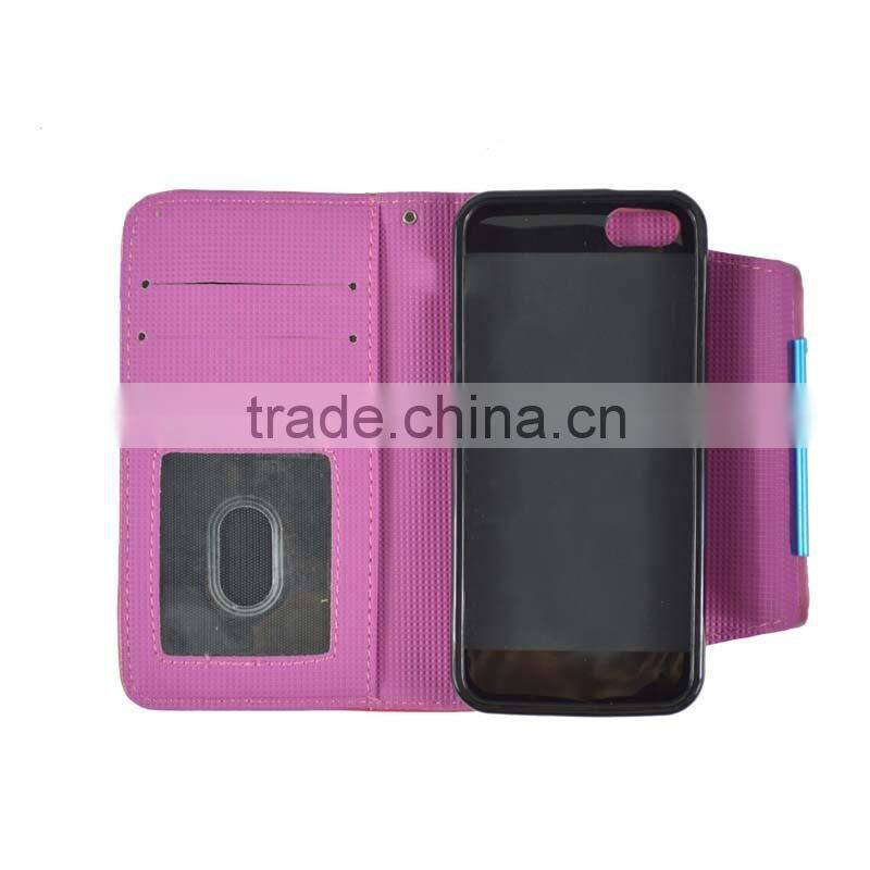 Pink 2 In 1 Magnetic Detached Leather Case For Wiko Getaway