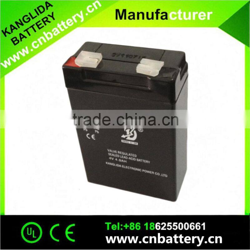 sealed lead acid battery 4v 4ah storage deep cycle battery