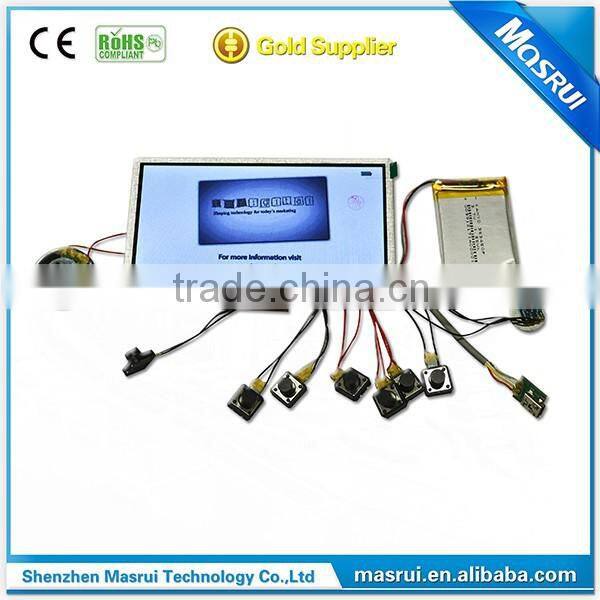 Factory wholesale4.3 5 7 10 inch touch screen TFT lcd module for video greeting card