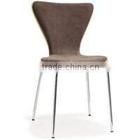 Colorful Wooden Seat Restaurant Furniture Restaurant Chair Cheap with Tube Legs