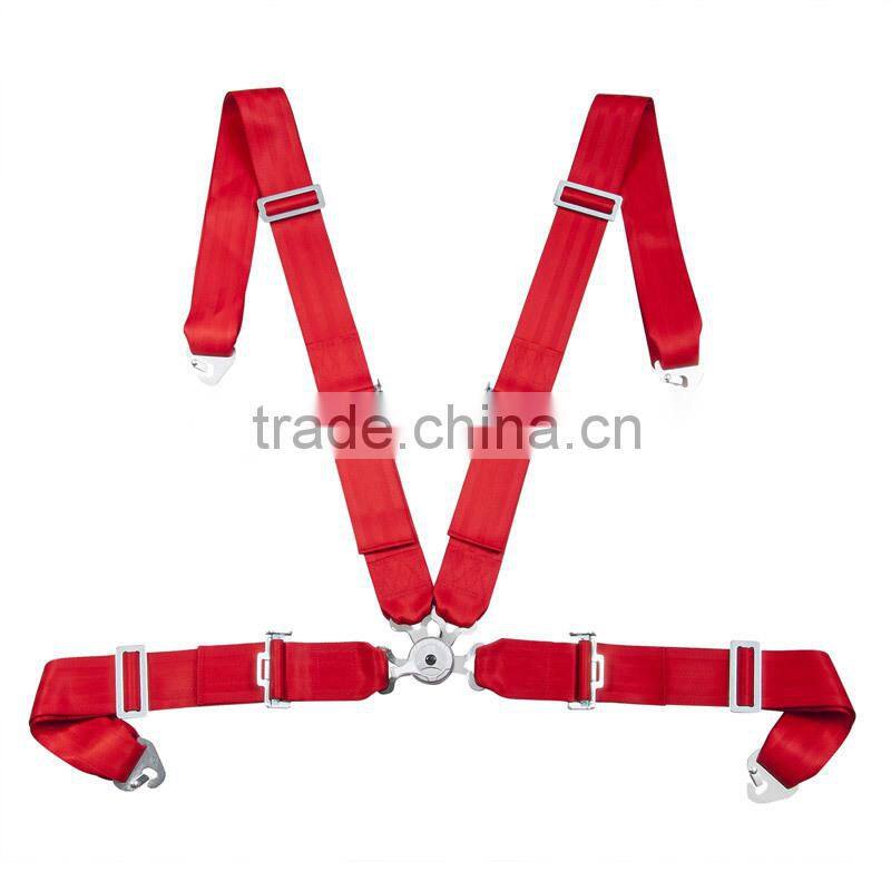 4 Points Point Type and Polyester/steel/plastic,Polyester Material 4 Point Sport Car Racing Harness