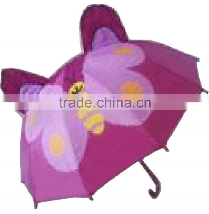 butterfly child hanging umbrella