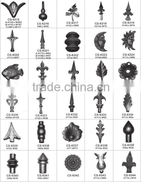 Ornamental wrought iron,wrought iron components