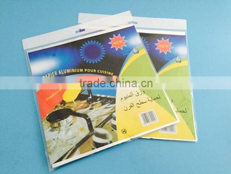 8 3/4" X 8 3/4" X 1/2" Household Aluminium Foil Square Gas Burner/Gas Stove Protector