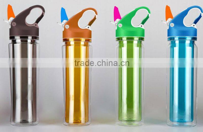 BPA Free Plastic dubble wall bottle