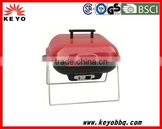 KEYO small cheap promotional portable BBQ grill 14 inch small hamburger grill