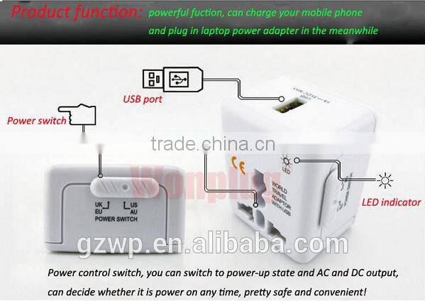 Universal travel adapter/electrical gift items
